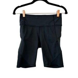 Athleta Black Contender 9" Womens Bike Short Size XS Athletic Workout Cycle‎
